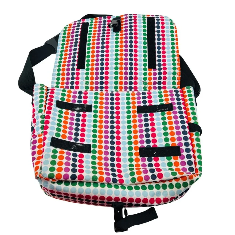 Dickies Colorful Messenger Bag With‎ Polka Dot Design & Adjustable Strap